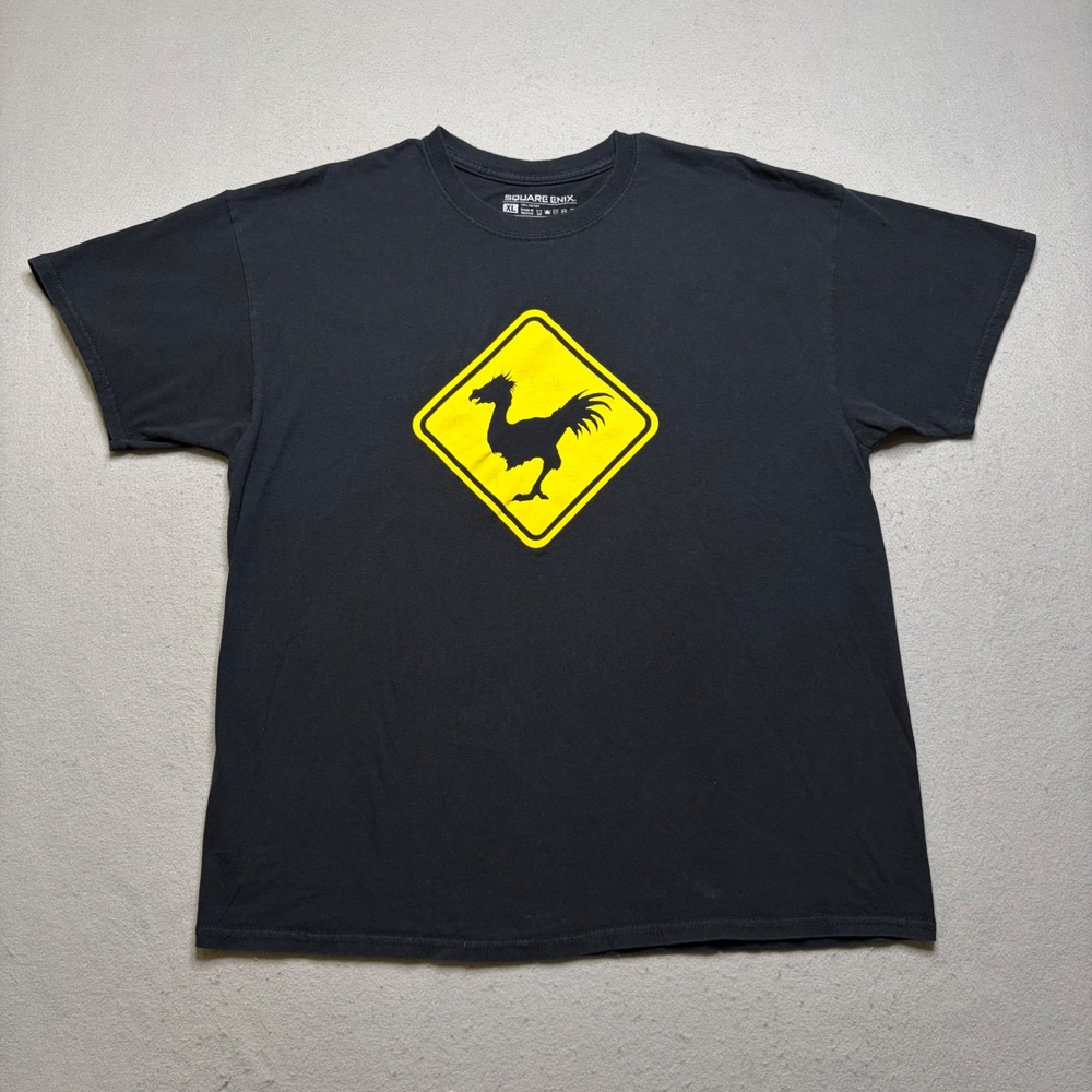 Square Enix Final Fantasy XV T Shirt Mens XL Black Chocobo Graphic Tee FFXV 2016
